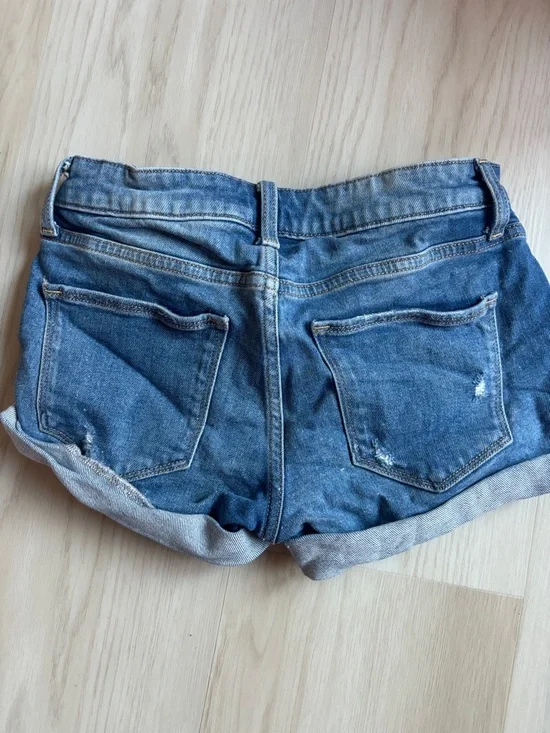 Arizona Jean Company Light Blue Distressed Denim Shorts - Picture 5 of 5